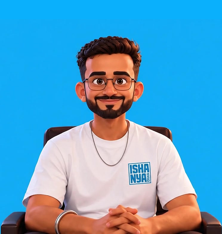 Illustrated Pratik pointing at the contact options